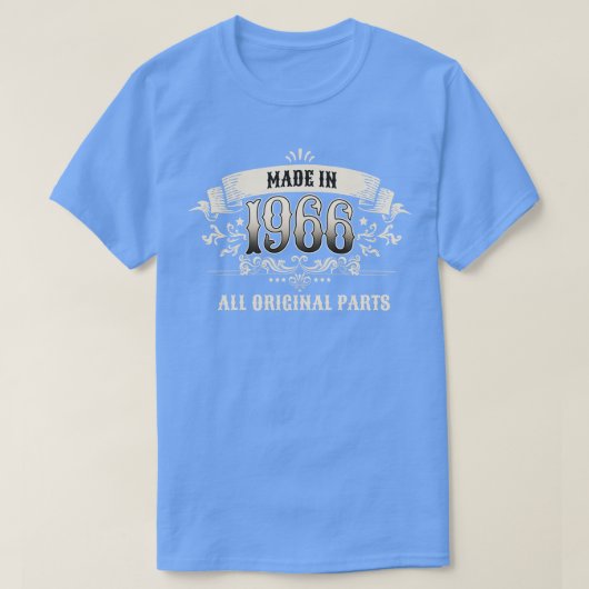 Retro Vintager Geburtstag 1966 T-Shirt (Design vorne)