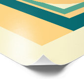 Retro Vintager geometrischer Risograph, Risoprint Fotodruck (Ecke)