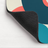 Retro Vintager geometrischer Risograph, Risoprint Mousepad (Ecke)