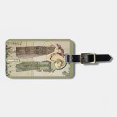 Retro Vintager Gepäckanhänger (Vorderseite horizontal)