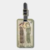 Retro Vintager Gepäckanhänger (Vorderseite vertikal)