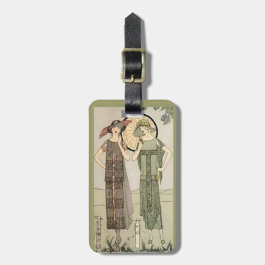 Retro Vintager Gepäckanhänger (Vorderseite vertikal)