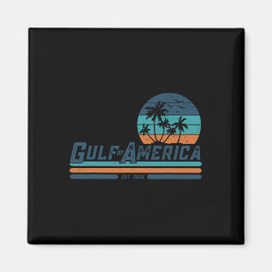 Retro Vintager Golf der USA Flaggenschlucht Mexiko Magnet
