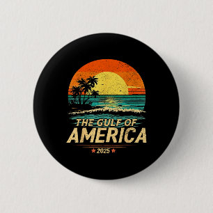 Retro Vintager Golf of US America 2025 American Fl Button