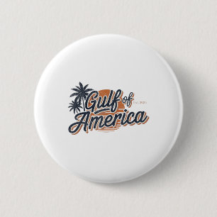 Retro Vintager Golf of US America 2025 American Fl Button