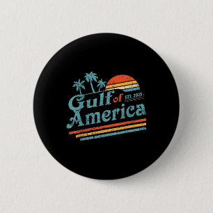 Retro Vintager Golf of US America 2025 American Fl Button