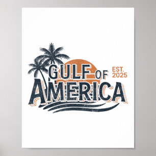 Retro Vintager Golf of US America 2025 American Fl Poster
