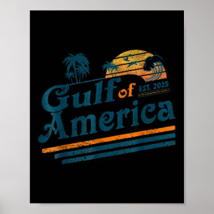 Retro Vintager Golf of US America 2025 American Fl Poster