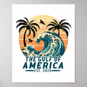 Retro Vintager Golf of US America 2025 American Fl Poster