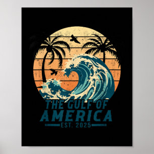 Retro Vintager Golf of US America 2025 American Fl Poster