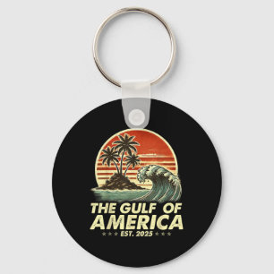 Retro Vintager Golf of US America 2025 American Fl Schlüsselanhänger