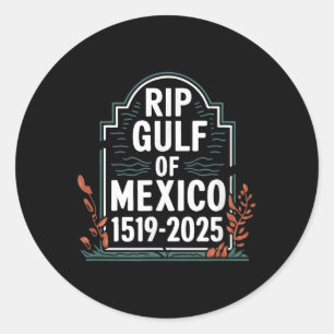 Retro Vintager Golf von Amerika Rip Golf von Mexik Runder Aufkleber