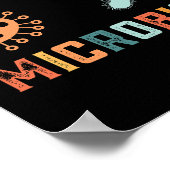 Retro Vintager, gut kultivierter Mikrobiologe Poster (Ecke)