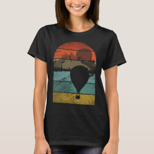 Retro Vintager Heißluftballon T-Shirt
