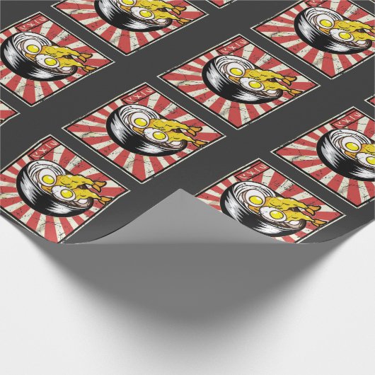 Retro Vintager japanischer geschmackvoller Geschenkpapier (Ecke)