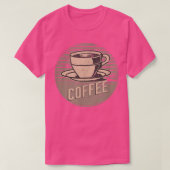 Retro-Vintager Kaffee T-Shirt (Design vorne)