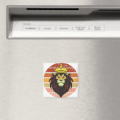 Retro-Vintager König Löwe Magnet (In Situ (Geschirrspüler))