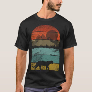 Retro Vintager Leopard und süße Tier 2 T-Shirt