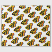 Retro Vintager Löwe Geschenkpapier (Flach)