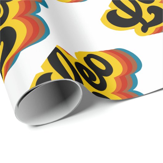 Retro Vintager Löwe Geschenkpapier (Rolleneckpunkt)