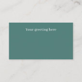 Retro Vintager Ostersonniger Kick Gruß Visitenkarte (Rückseite)