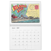 Retro/Vintager Postkartenkalender Kalender (Mär 2027)