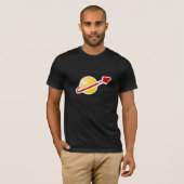 Retro Vintager Raum-Logo-T - Shirt (Vorne ganz)
