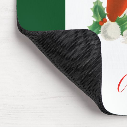 Retro Vintager Santa Claus Mousepad (Ecke)