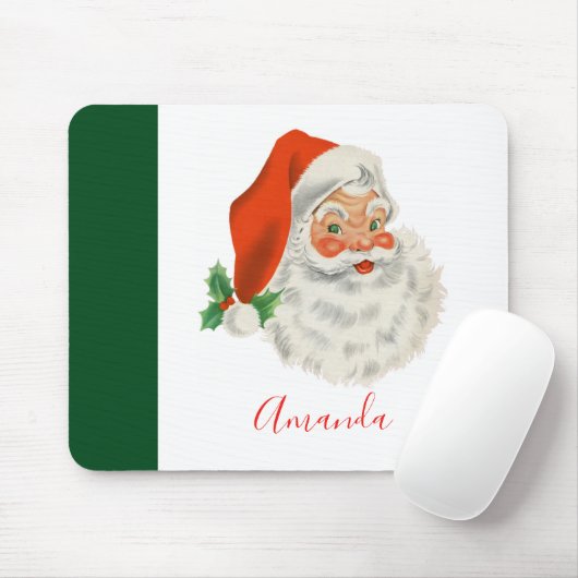 Retro Vintager Santa Claus Mousepad (Mit Mouse)