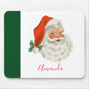 Retro Vintager Santa Claus Mousepad