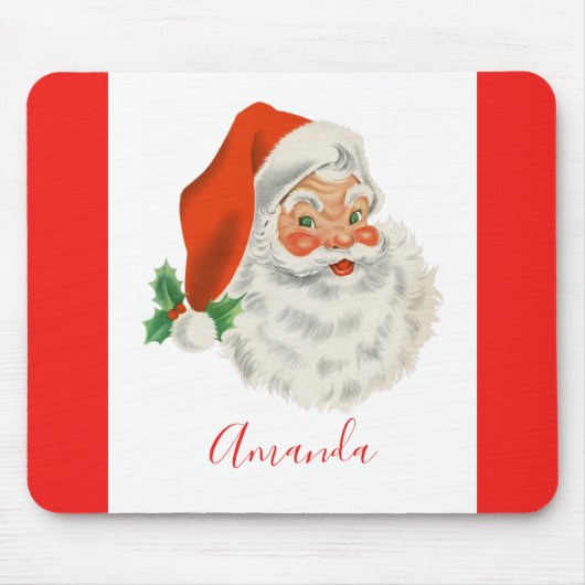 Retro Vintager Santa Claus Mousepad (Vorne)