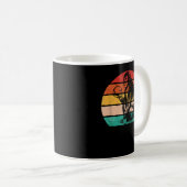Retro Vintager Schimpanse Affe mit Schädel Kaffeetasse (VorderseiteRechts)