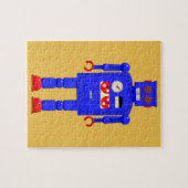 Retro Vintager Spielzeugroboter Puzzle (Horizontal)