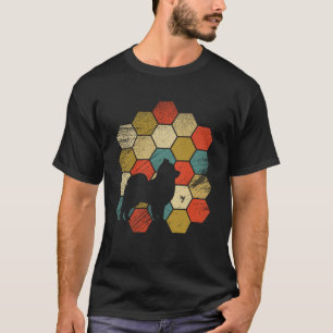 Retro Vintager Spitz Hunde und süße Tier 4 T-Shirt