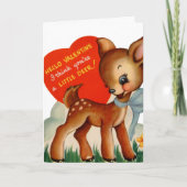 Retro Vintager Tag des Hirsches Feiertagskarte (Vorderseite)