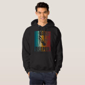 Retro Vintager Tauchgang Tiefer tauchen Flag Hoodie (Vorne ganz)