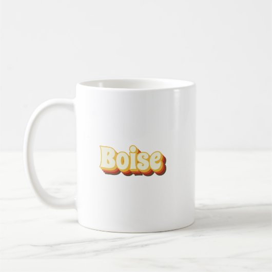 Retro-Vintager Text abbrechen Kaffeetasse (Links)