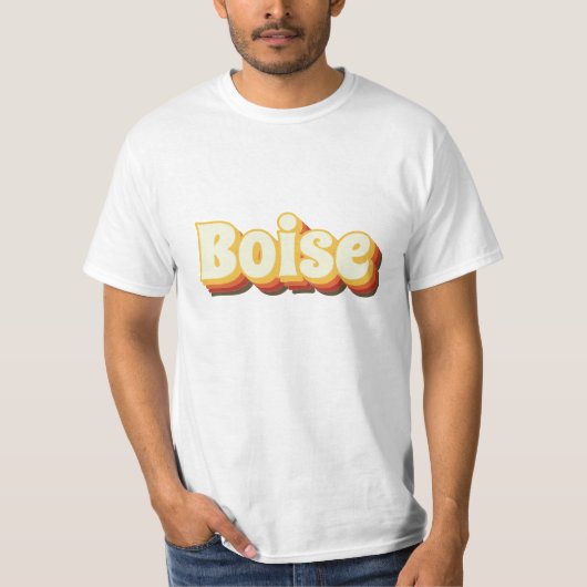 Retro-Vintager Text abbrechen T-Shirt (Vorderseite)