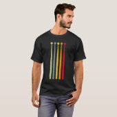 Retro-Vintager Trommelhalter T-Shirt (Vorne ganz)