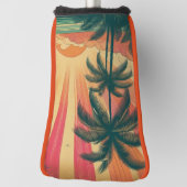 Retro/Vintager tropischer/hawaiianischer Sonnenunt Golf Headcover (Rotieren 90)