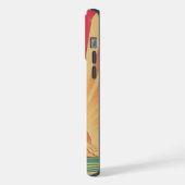 Retro/Vintager tropischer/hawaiianischer Sonnenunt iPhone Hülle (Linke Seite)