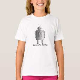 Retro Vintager Unternehmensroboter, der für Mann T-Shirt