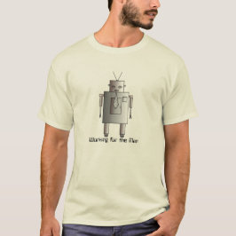 Retro Vintager Unternehmensroboter, der für Mann T-Shirt