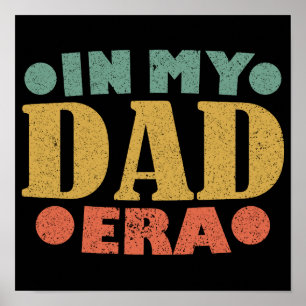 Retro Vintager Vatertag in meiner Vater-Ära Poster
