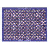 Retro Vintager Weihnachtsfeiertag Tischdecke (Vorderseite (Horizontal))