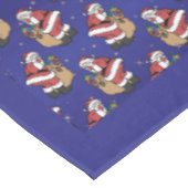 Retro Vintager Weihnachtsfeiertag Tischdecke (Schrägansicht)