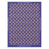 Retro Vintager Weihnachtsfeiertag Tischdecke (Vorderseite)