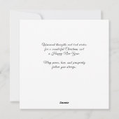 Retro | Vintager Weihnachtsmann mit Kind Feiertagskarte (Rückseite)