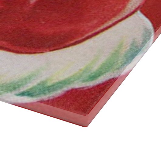 Retro Vintager Weihnachtssankt-Renausschnitt Schneidebrett (Ecke)