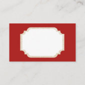 Retro Vintager WeihnachtsStrumpf addieren Visitenkarte (Rückseite)